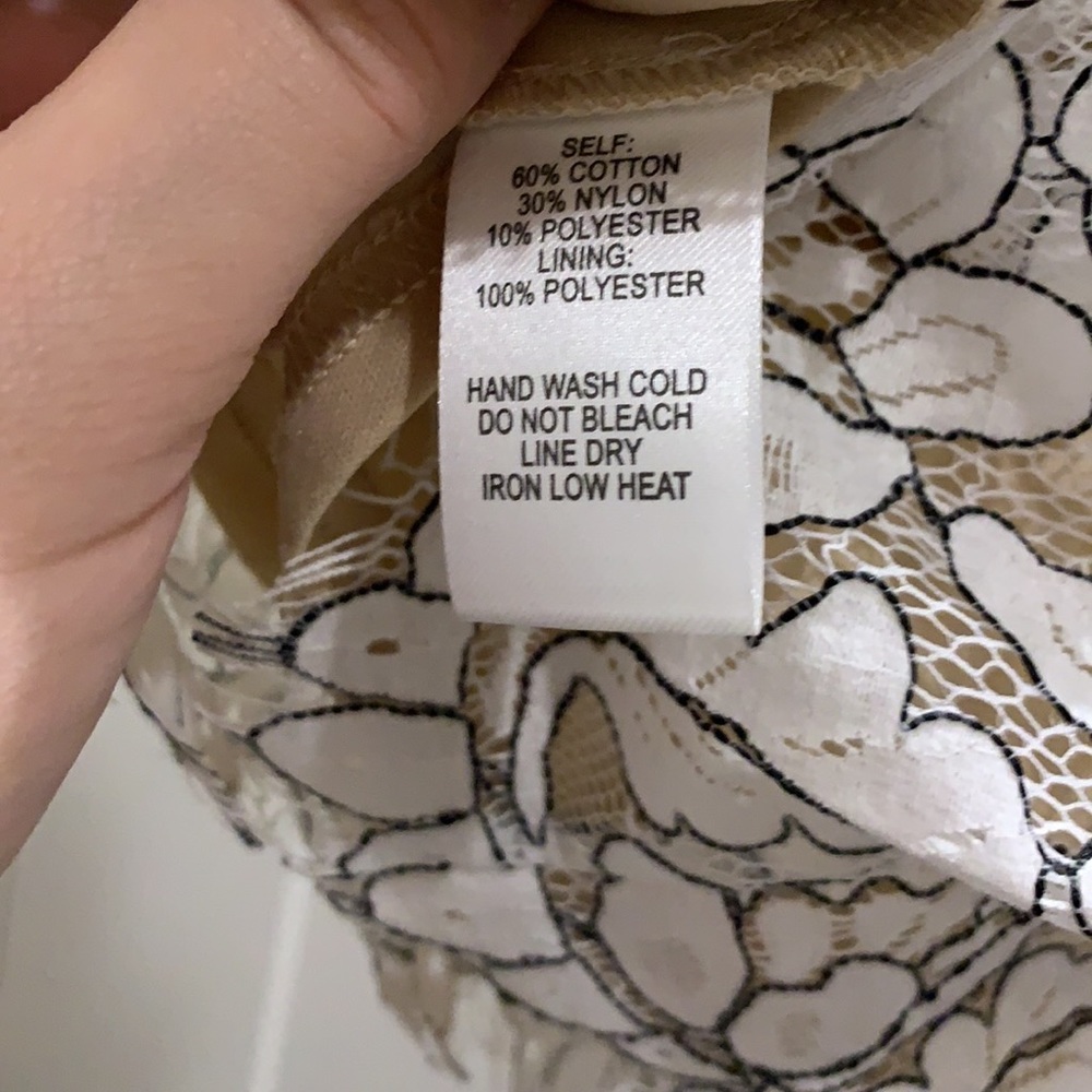 NWT Lulus Delicate Darling Beige Lace Dress - Picture 10 of 10